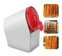 Torre de patatas de manivela, máquina de patatas fritas de acero inoxidable con 3 cuchillas para cortar patatas, nabos, taro, ñames