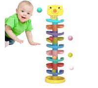 Torre de pelota - Sir de remolino, tobogán giratorio | Juego de túneles de apilamiento adorable, juguete de rampa de columna de desarrollo del cerebro para aprendizaje de bebés, coordinación visual, t