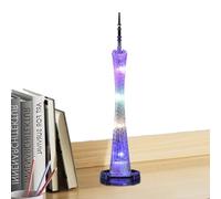 Torre de Perlas orientales, decoración de Torre iluminada, Estatua artística, Monumento Decorativo en Miniatura para Oficina en casa, lámpara LED de Torres con diseño Realista, Estante de mesita de