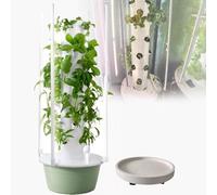 Torre De Plantas Apilable sis-Temas HidropóNicos Torre De JardíN HidropóNico Que Ahorra Espacio sis-Tema De Cultivo Interior 9-Layer36Pots-HydroponicTower+PlantLight