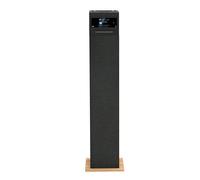 Aiwa Torre de Sonido TSBT-360- Altavoz de Torre, Bluetooth de 60W con Mando a Distancia, Radio FM, Reproductor de CD, USB y Bluetooth. Color Madera