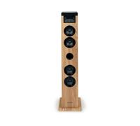 Torre de sonido bluetooth con reproductor de cd 60 w madera ds122cd thomson