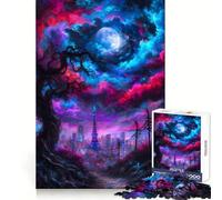 Torre de Tokio bajo un Cielo cósmico, Rompecabezas de 1000 Piezas para Adultos, Regalos para Fortalecer la Memoria, Momentos de Serenidad, Calidad, Borde, Deseo de Papá Noel 38x52cm