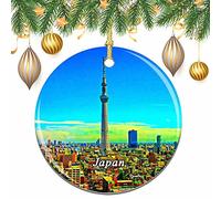 Torre de Tokio de Japón Navidad árbol de Navidad decoración de la Boda Colgante Colgante decoración Ciudad Viaje colección de Recuerdos