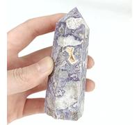 Torre De Varita De Punto De Cristal Natural, Artesanías De Piedra, Meditación, Hogar, Oficina, Decoración Cruda,13,60-80 Mm
