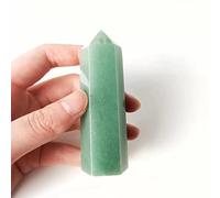 Torre De Varita De Punto De Cristal Natural, Artesanías De Piedra, Meditación, Hogar, Oficina, Decoración Cruda,19,60-80 Mm