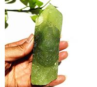 Torre De Verdelita De Cristal De Ágata De Uva De Piedra Natural Y Turmalina Negra, Tres Simbiontes Minerales, Varita, Decoración De La Habitación,A23 254g101mm