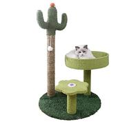 Torre del árbol del Gato Marco de Escalada for Gatos Cactus, rascador for Tres Capas, Poste for rascar for, Nido for, Plataforma for Saltar, Juguete for