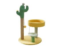Torre del Gato Cat Tree Cactus Style Tower Gatito Marco de Escalada Juguete Divertido Plataforma Salto Scratching Post Suministros for Mascotas