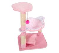 Torre del Gato Gato árbol Juguete condominio Gato Escalada Torre Multicapa con Hamaca casa Muebles Poste for hogar(Pink)