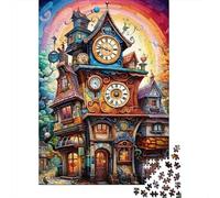 Torre del Reloj de fantasía Paquete De 1000 Piezas Papel Ecológico Personas Que Aman Entrenamiento Cerebral Fácil Limpiar Noche Juegos Familia 38x26cm/1000pcs