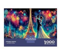 Torre Eiffel 1000 Pieza Nebulosa de París Stock De Cartas Premium Rompecabezas Conjunto Desafío Juego Educativo Decoración De Paredes Presente Divertido 38x26cm/1000pcs