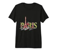 Torre Eiffel,Amor París,Hola París, Bonjour París Camiseta Premium