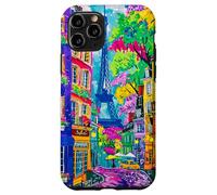Torre Eiffel de París Colorido Diseño de Arte Carcasa para iPhone 11 Pro