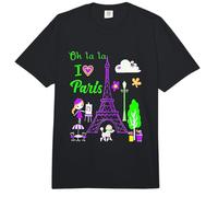 Torre Eiffel de París en Francia París Amor Me Amo París Comfort Colors Adult Heavyweight T-Shirt