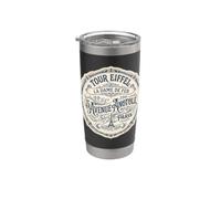 Torre Eiffel La Dama de Hierro París Francia Desde 1889 Vaso térmico de acero inoxidable de doble pared