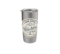 Torre Eiffel La Dama de Hierro París Francia Desde 1889 Vaso térmico de acero inoxidable de doble pared
