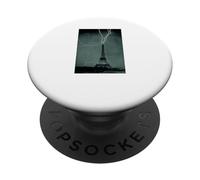Torre Eiffel Lightning Strike 1902 - Arte fotográfico Vintage NOAA PopSockets PopGrip Adhesivo