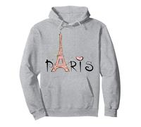 Torre Eiffel París Chica Chicos Viaje Vacaciones Francia Recuerdo Sudadera con Capucha