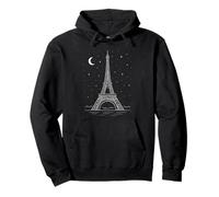 Torre Eiffel París de Noche Sudadera con Capucha
