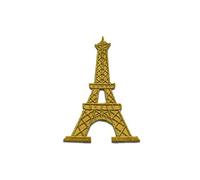 Torre Eiffel Paris France - Parches Termoadhesivos Bordados Aplique Para Ropa, Tamaño: 6,2 x 8,9 cm