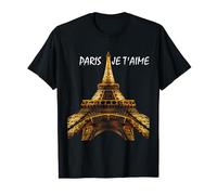 Torre Eiffel Paris Vintage I Love Paris France Camiseta