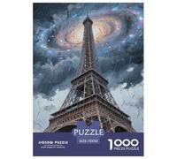 Torre Eiffel Puzzle 1000 Piezas para Adultos Creativo para La Relajación De Regalo Edificio Landmark Rompecabezas Juego Obra De Arte De Juego 70x50cm/1000pcs