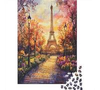 Torre Eiffel Puzzle 1000 Piezas, Paris Tower DIY, Juguete EduGatoivo, Decoración del Hogar, Rompecabezas para Adultos, A Partir De 14 Años 1000pcs (75x50cm)