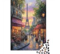 Torre Eiffel Puzzle De 1000, Paris Tower DIY, Juguete EduGatoivo, Decoración del Hogar, Rompecabezas para Adultos, A Partir De 14 Años 1000pcs (75x50cm)