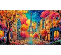 Torre Eiffel Puzzle de 1000 Piezas - Juego edugatoivo diFícil & Estimulante Regalo para Adultos y niños 38x52/1000pcs