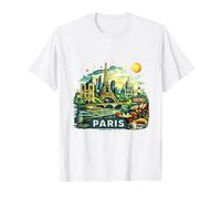 Torre Eiffel Vintage de París, Montmartre Camiseta