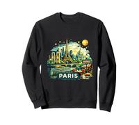 Torre Eiffel Vintage de París, Montmartre Sudadera