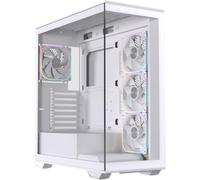 Torre Einarex Prisma S700 RGB White Cristal Templado, Soporte 9 Ventiladores, ATX, Midi Tower