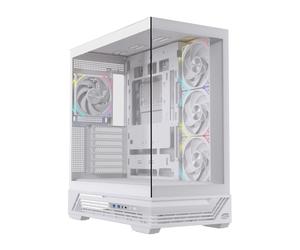Torre Einarex PRISMA S800 RGB White Cristal Espejo Soporte 10 Ventiladores ATX