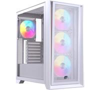 Torre Einarex PULSE P600 RGB White ATX Panel Vidrio/Malla 3x Ventilador 120mm