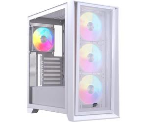 Torre Einarex PULSE P600 RGB White ATX Panel Vidrio/Malla 3x Ventilador 120mm