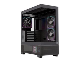 Torre Gaming Einarex S501d RGB Cristal Panorámico ATX Negro