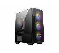 MSI MAG FORGE M100R carcasa de ordenador Midi Tower Negro, Transparente