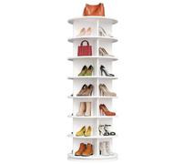 Torre giratoria para zapatos, carrusel de almacenamiento giratorio vertical de 7 niveles para zapatos o bolsos, pantalla giratoria de 360 grados