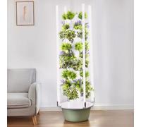 Torre Hidropónica, S-istema De Jardín Aeropónico, Torre De Cultivo Vertical, con Luces Led De Cultivo, Bandeja para Plántulas Y Kit De Plantación, para Amantes De La Jardinería 7-Layer+LED