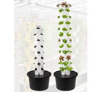 Torre hidropónica, sistema de cultivo hidropónico, kit de cultivo vertical hidropónico de 32/48 cápsulas, kit de germinación de hierbas Smart Garden Planter, para hierbas, frutas y verduras (tamaño: