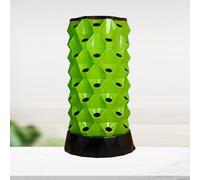 Torre hidropónica, torre de jardín aeropónico, torre de jardín hidropónico vertical, sistemas de cultivo de plantas de interior con ciclo de agua, para verduras, hierbas y fresas. Green-64holes