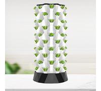 Torre hidropónica, torre de jardín aeropónico, torre de jardín hidropónico vertical, sistemas de cultivo de plantas de interior con ciclo de agua, para verduras, hierbas y fresas. White-80holes