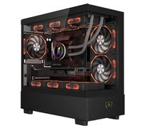 Torre Keep Out XC-301 Glass Negro ARGB Micro ATX/ITX Vidrio templado Ventilador 420mm GPU