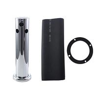 Torre kegerator de cerveza de barril ajustable de acero inoxidable de 3", herramienta dispensadora de cerveza con grifo simple o doble, torre de cerveza para bar en casa resistente (3 cabeza)