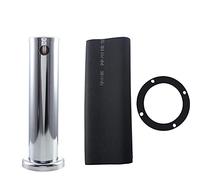 Torre kegerator de cerveza de barril ajustable de acero inoxidable de 3", herramienta dispensadora de cerveza para bar en casa, opciones de grifo simple, doble o triple con (Una cara)