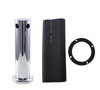 Torre kegerator de cerveza de barril ajustable de acero inoxidable de 3", herramienta dispensadora de cerveza para bar en casa, opciones de grifo sencillo/doble/triple con (Doble cara)