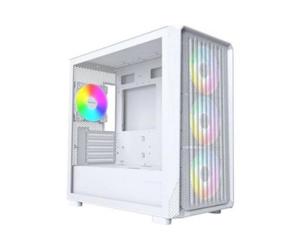 Torre Montech X5M White ATX Gaming aRGB 4x120mm USB-C Lateral Panorámico