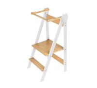 Torre Montessoriana de aprendizaje, plegable multiusos, torre de aprendizaje a partir de 1 año, caminata, escalera para niños, 88 x 45 x 45 cm, color blanco