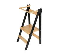Torre Montessoriana de aprendizaje, plegable multiusos, torre de aprendizaje a partir de 1 año, caminata, escalera para niños, 88 x 45 x 45 cm, color negro